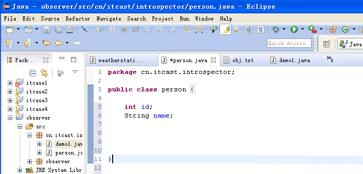 eclipse设置带参的构造方法的详细步骤截图