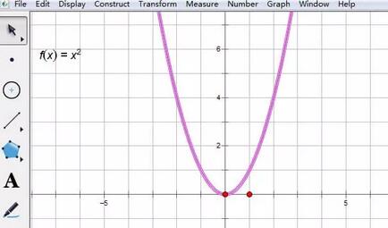 几何画板绘制抛物线并演示轴对称的操作方法截图