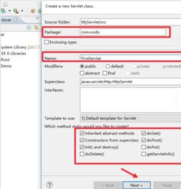 MyEclipse新建Servlet的详细方法截图
