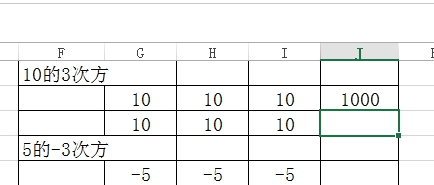 excel中算n次方的操作方法截图