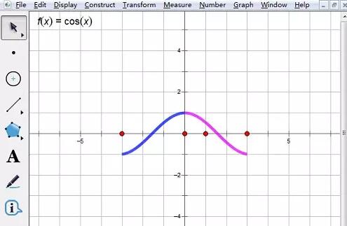 几何画板给函数单调区间分色的操作方法截图