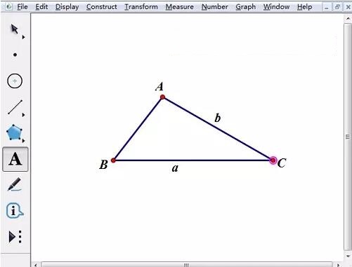 几何画板为图加上字母的详细方法截图
