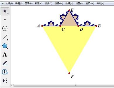 几何画板制作雪花图案的详细方法截图