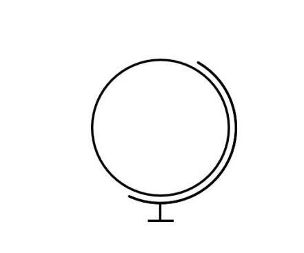 PPT制作简笔画效果的地球仪的详细操作截图