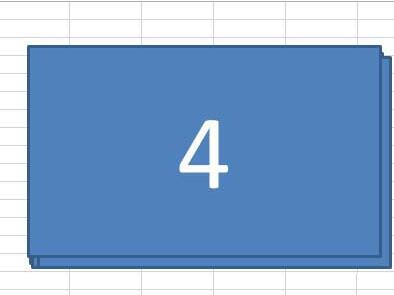 Excel绘制矩形层叠图形的操作教程截图
