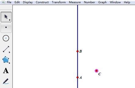 几何画板创建滑行反射变换的操作过程截图