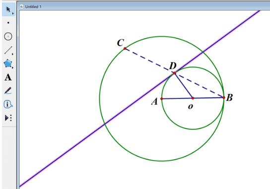 几何画板通过文字说明作出相应图形的操作步骤截图