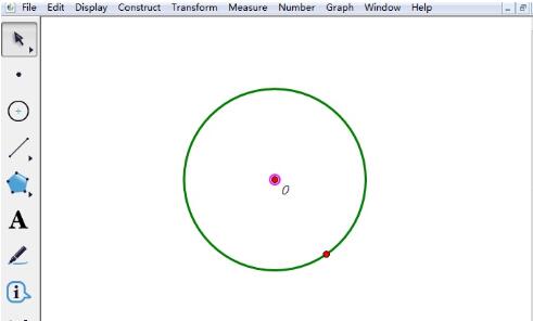 几何画板绘制圆的内接三角形的详细步骤截图
