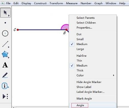 几何画板度量超过180度的角的操作方法截图
