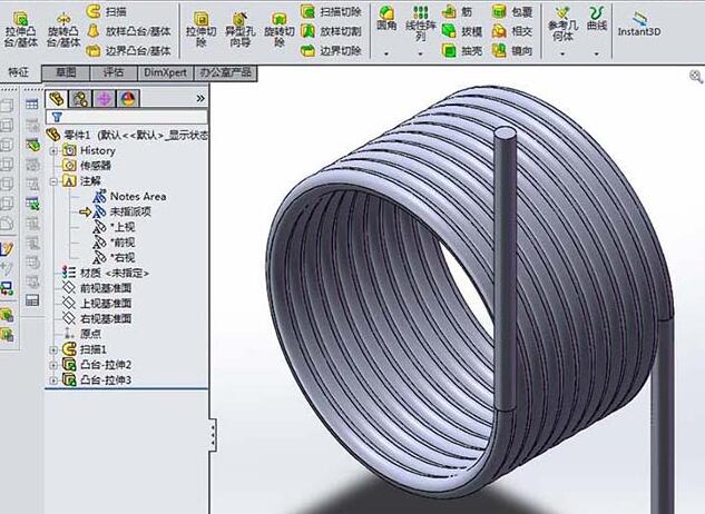 Solidworks建模扭转弹簧的具体步骤讲述截图