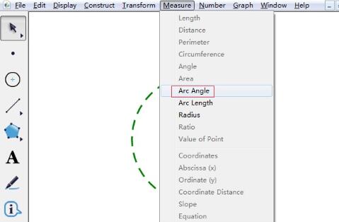 使用几何画板测量弧度角的详细操作截图