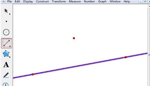 几何画板度量点到直线的距离的方法步骤截图