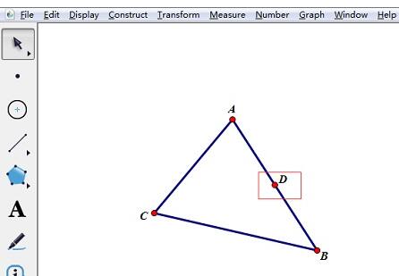 几何画板构造三角形中线的详细步骤截图