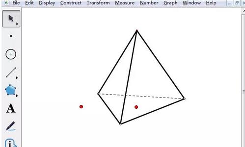 几何画板绘制三棱锥的基础方法截图