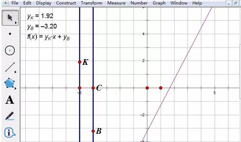几何画板做直线定向平移运动的操作讲解截图