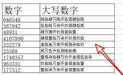 wps2019如何批量将数字转为大写数字 wps2019批量将数字转为大写数字的方法截图