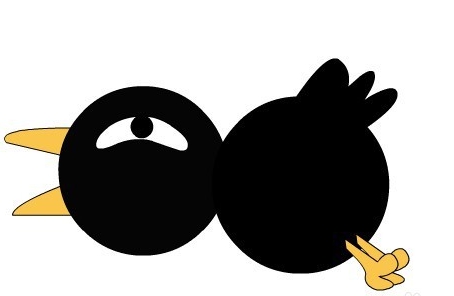 怎样用flash绘制一只卡通的乌鸦?flash绘制一只卡通的乌鸦教程介绍截图