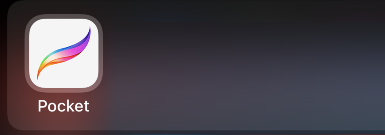 procreate pocket如何合并图层。