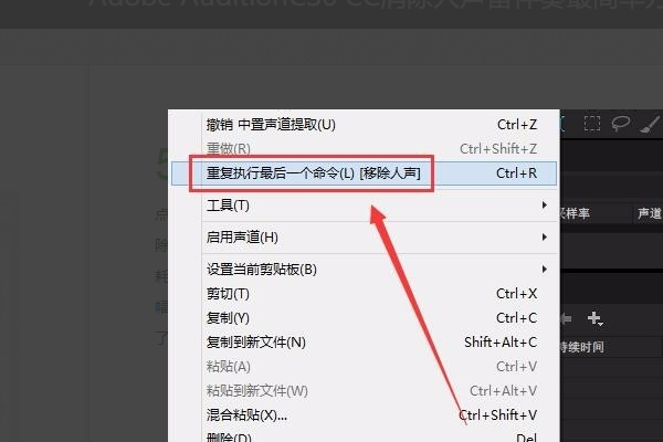 adobe audition cs6怎么消除人声?adobe audition cs6消除人声技巧方法截图