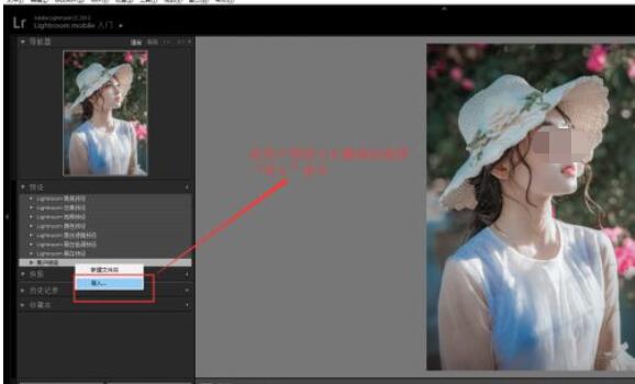 lightroom如何使用预设?lightroom使用预设的简单步骤截图