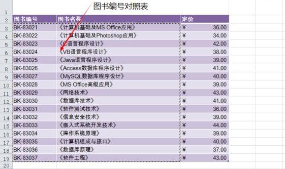 vlookup函数怎么完成图书名称自动填充?vlookup函数完成图书名称自动填充的方法截图