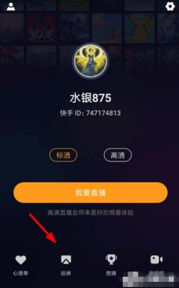 快手直播伴侣投屏技巧