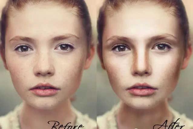 分享ps如何用人像精修之中性灰人像修图。