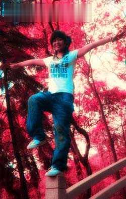 Photoshop调色处理紫色背景照片(5)