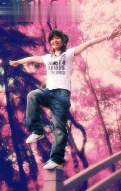 Photoshop调色处理紫色背景照片(14)