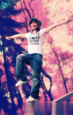 Photoshop调色处理紫色背景照片(18)