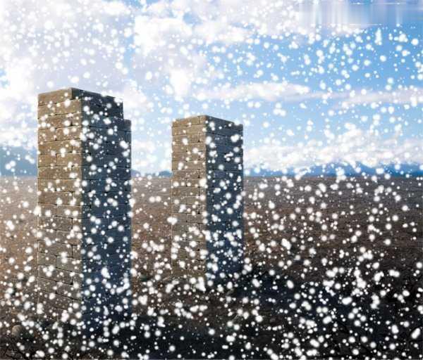 Photoshop给图片加上逼真的漫天飞舞大雪效果图