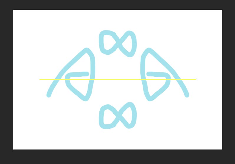 ps怎么制作水平和垂直对称的图形(5)