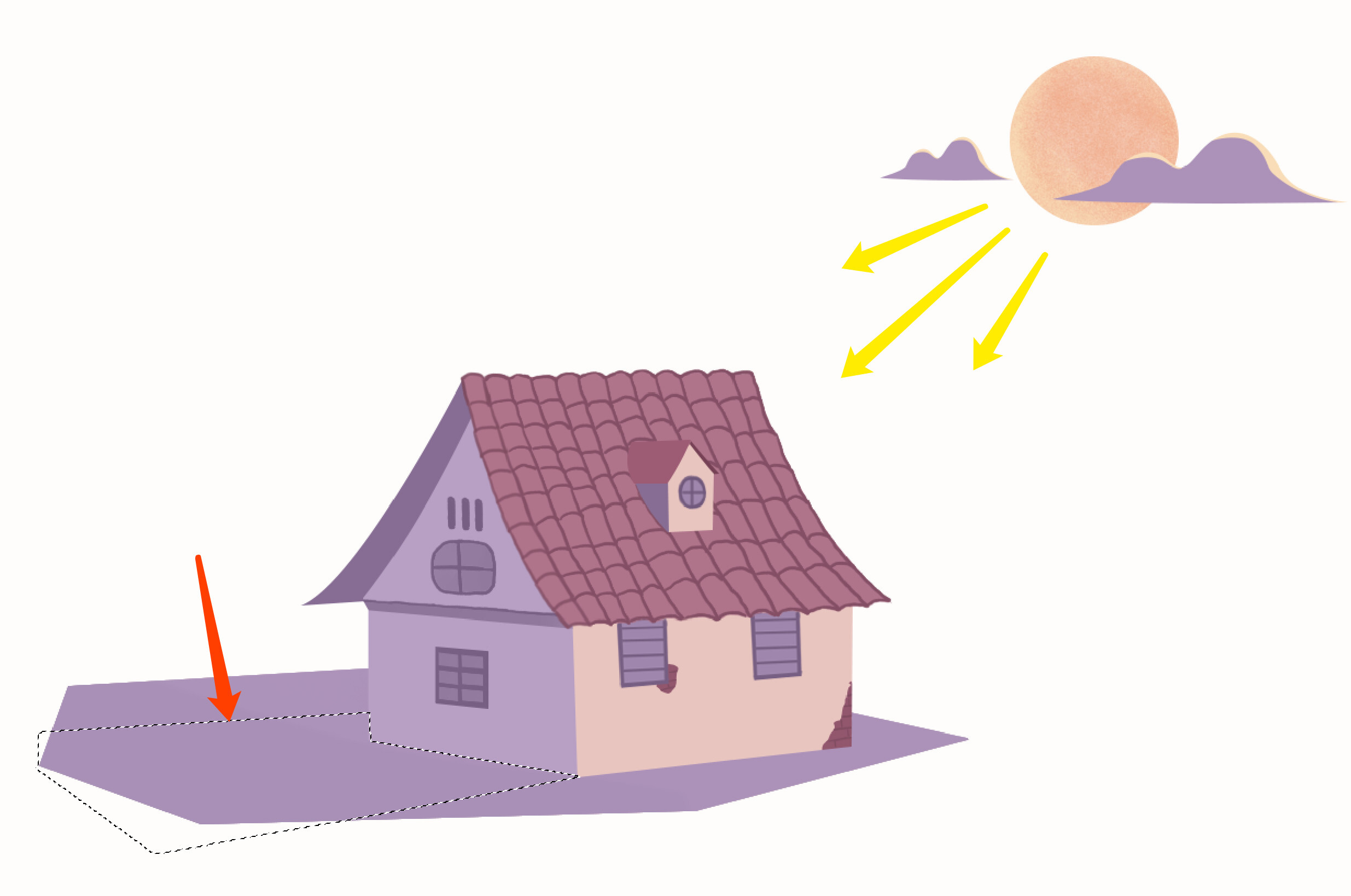 小编教你ps怎么给图片加投影。