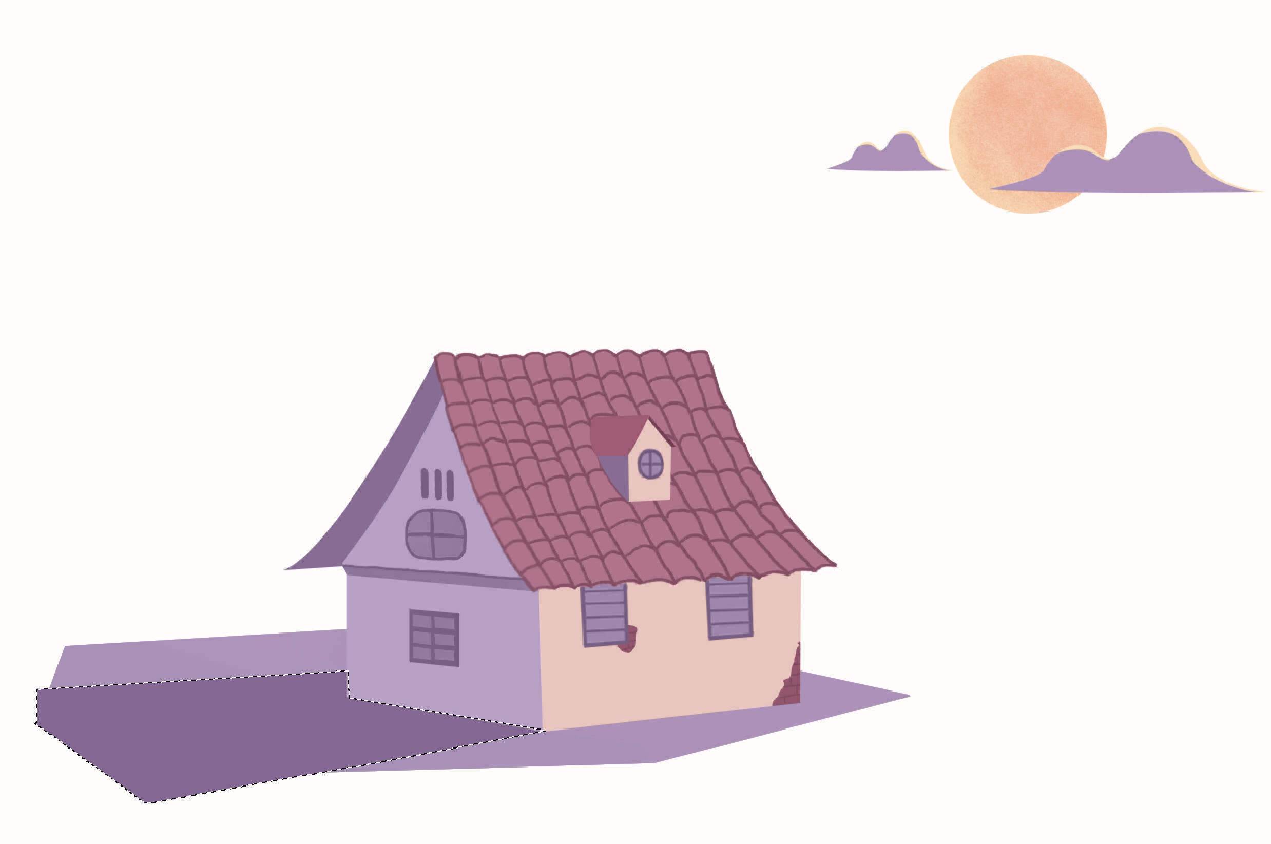 ps怎么给图片加投影(4)