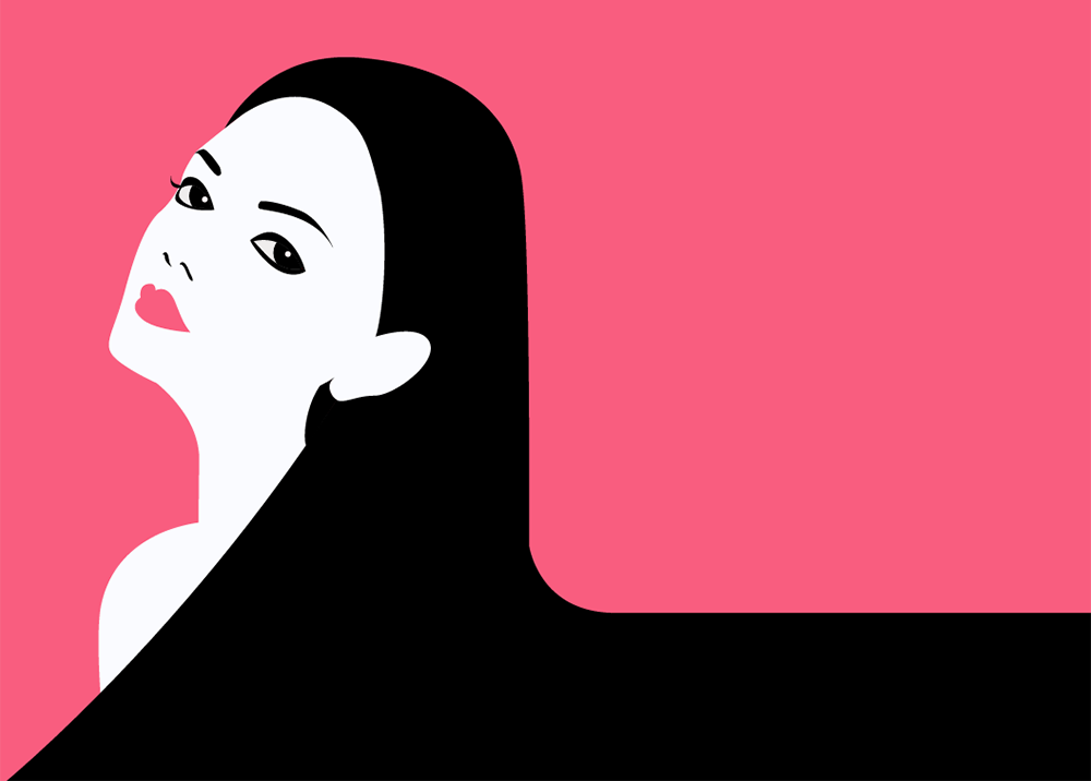 ai怎么绘制极简性感时尚风格插画(10)