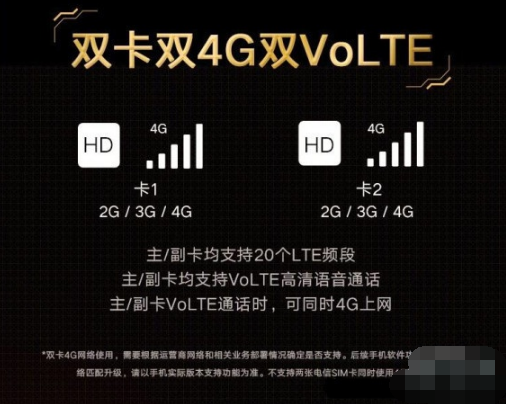 华为mate30pro可以双4G双VoLTE吗