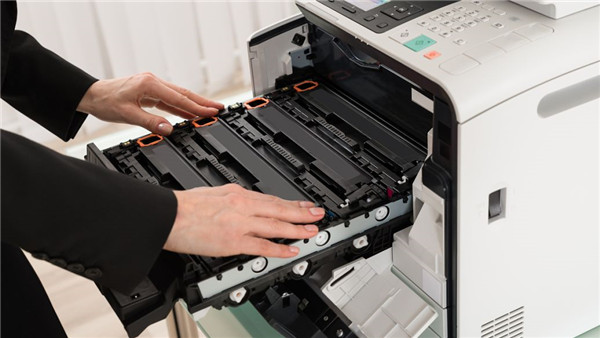 我来教你佳能e408打印机怎么更换墨盒（佳能mg3080打印机更换墨盒）