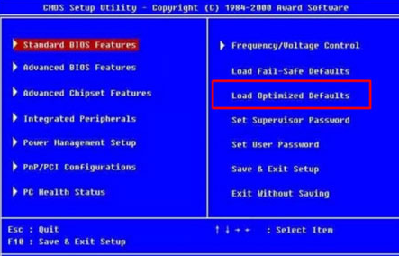 怎么进入bios恢复出厂设置？
