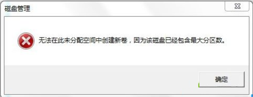 教你Win7旗舰版磁盘未分配空间无法新建分区怎么回事