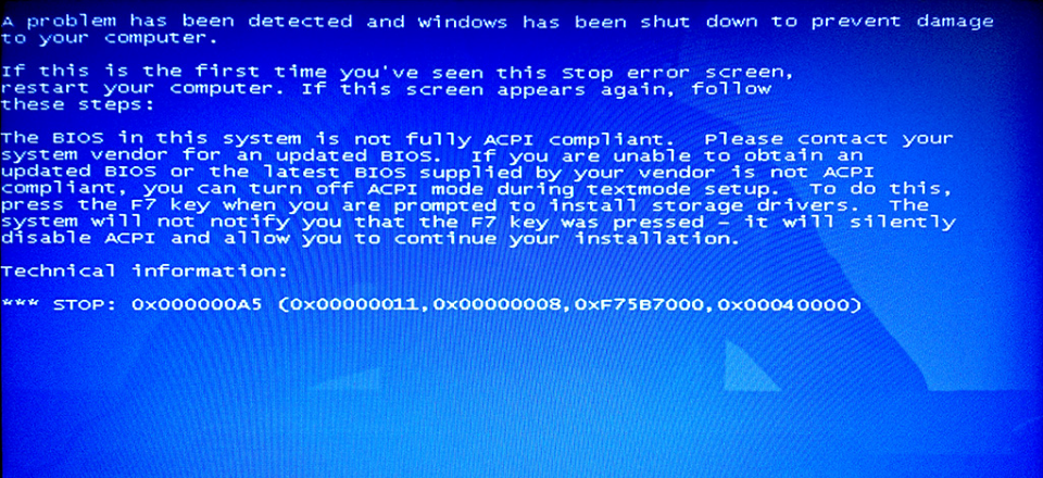 教你Win7旗舰版蓝屏错误代码0x000000a5要怎么解决