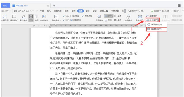 Word文档怎么分屏显示？Word文档分屏显示详解