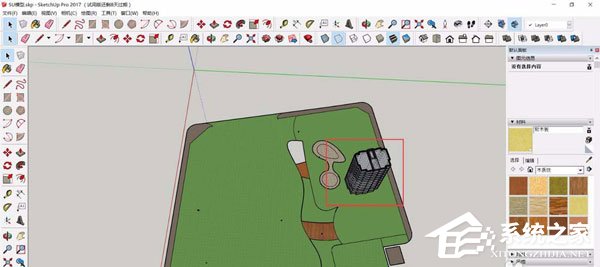 我来分享草图大师中怎么复制大块建筑物