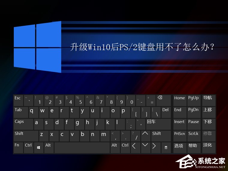 分享升级Win10后PS/2键盘用不了怎么办