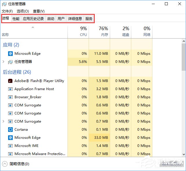 小编教你Win10任务管理器中的菜单栏不见了怎么办（win10任务管理器最小化不见了）