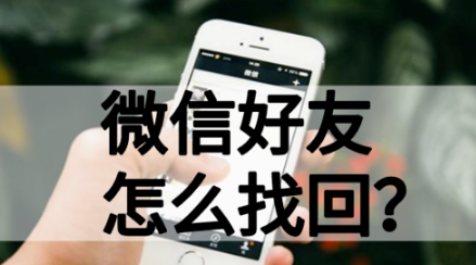 分享微信好友丢失了如何找回。