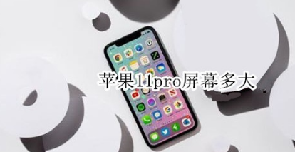 我来分享苹果11pro屏幕是多大。