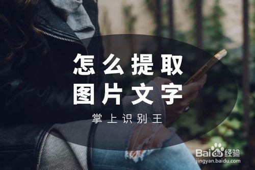 小编教你如何将图片中的文字快速提取出来。