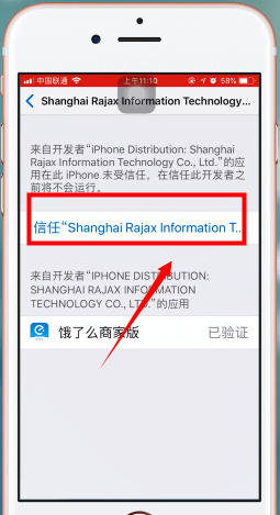 苹果手机打开软件信任的操作过程截图