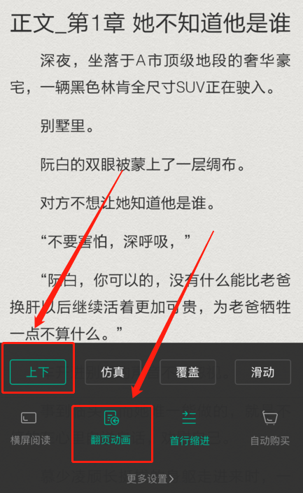 熊猫看书怎么设置上下滑动翻页